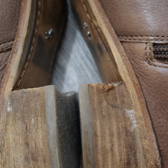 Kenneth Cole Right Nite Knee High Genuine Leather Boots Taupe Sz 7 - Picture 7 of 13